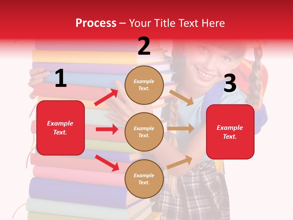 Isolated Smile Caucasian PowerPoint Template