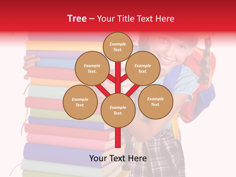 Isolated Smile Caucasian PowerPoint Template