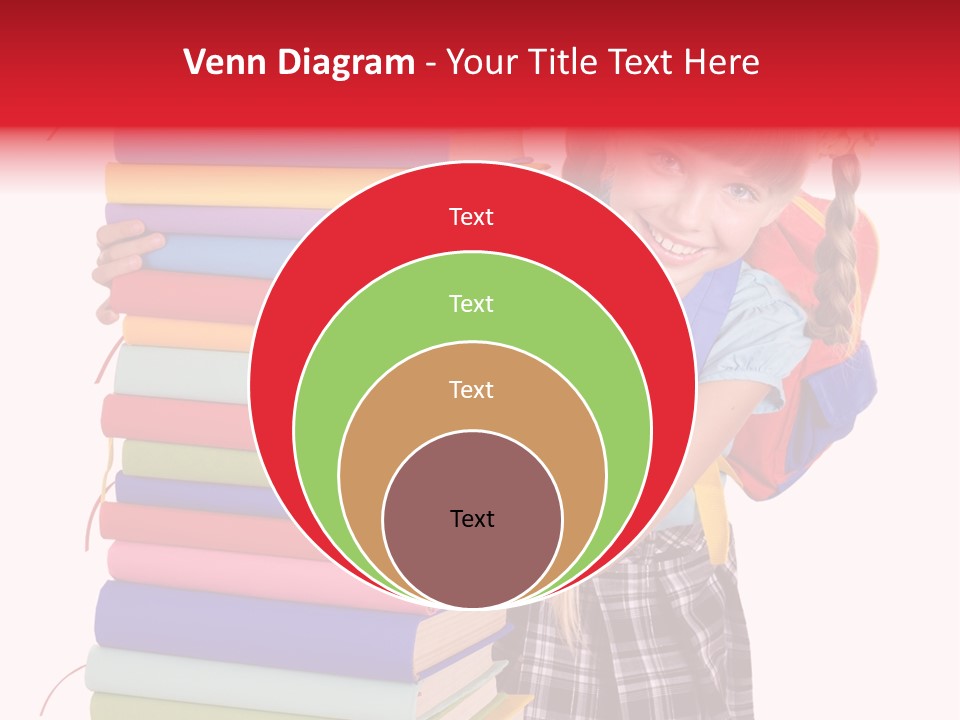Isolated Smile Caucasian PowerPoint Template