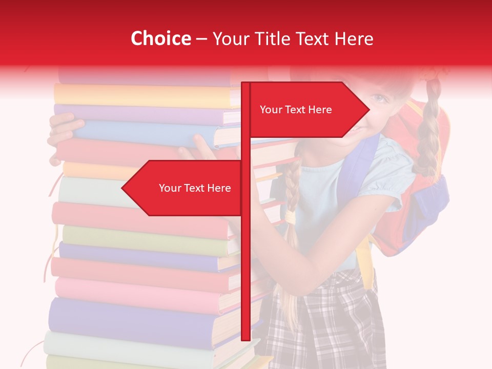 Isolated Smile Caucasian PowerPoint Template