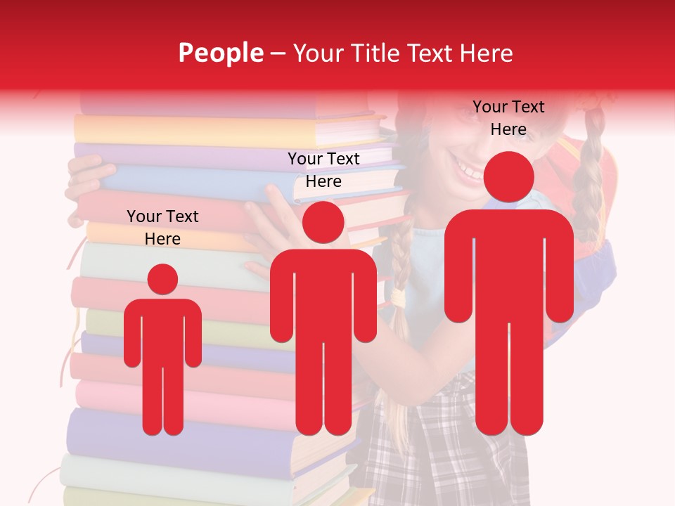 Isolated Smile Caucasian PowerPoint Template