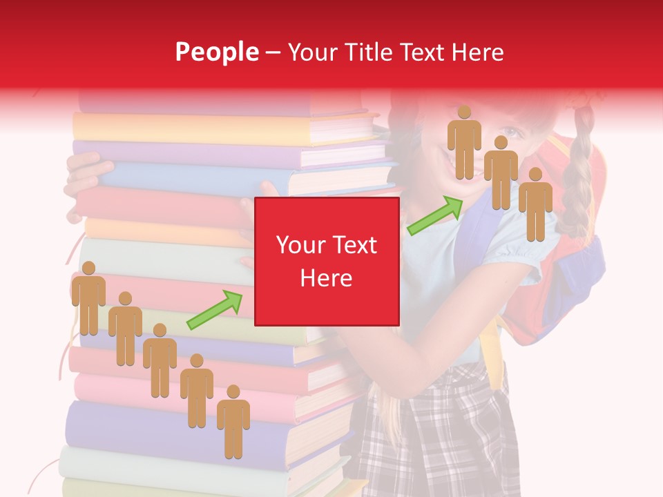 Isolated Smile Caucasian PowerPoint Template