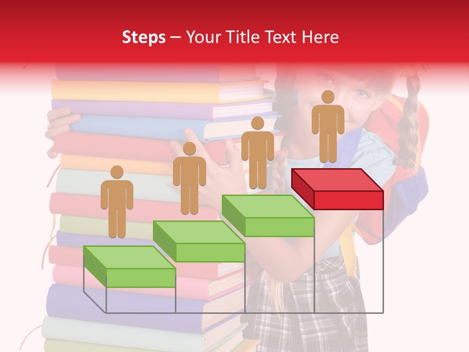 Isolated Smile Caucasian PowerPoint Template