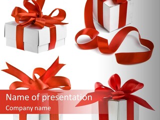 Free Vector Gift PowerPoint Template