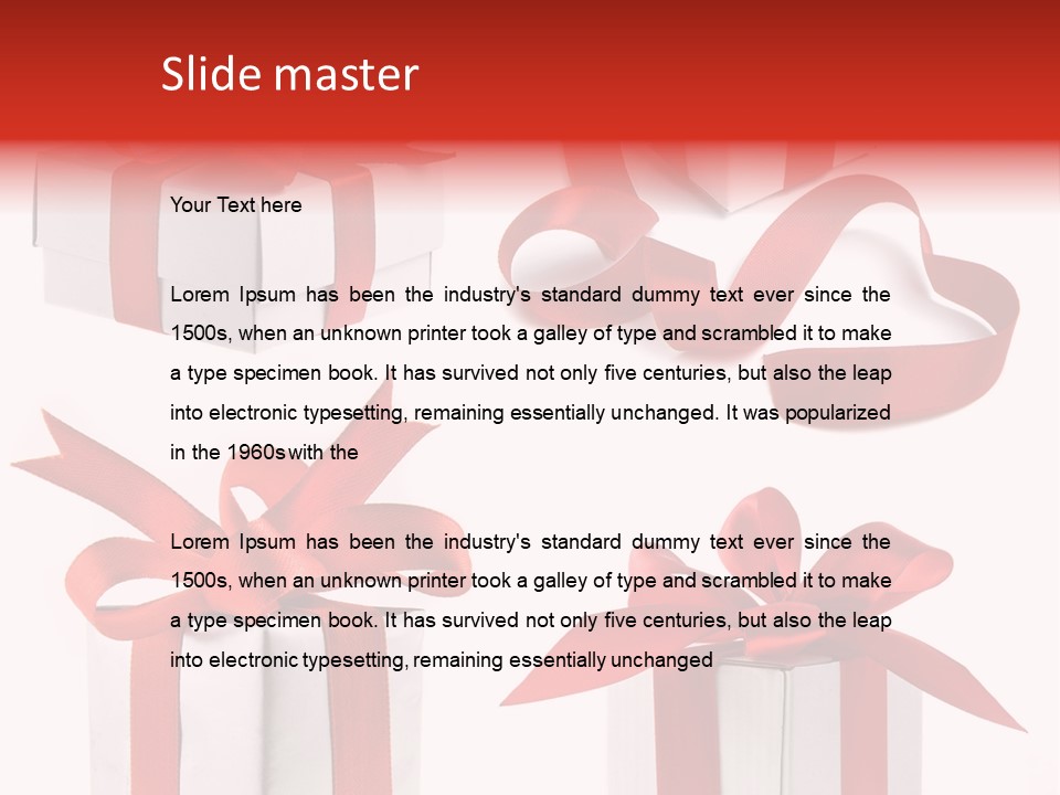 Free Vector Gift PowerPoint Template