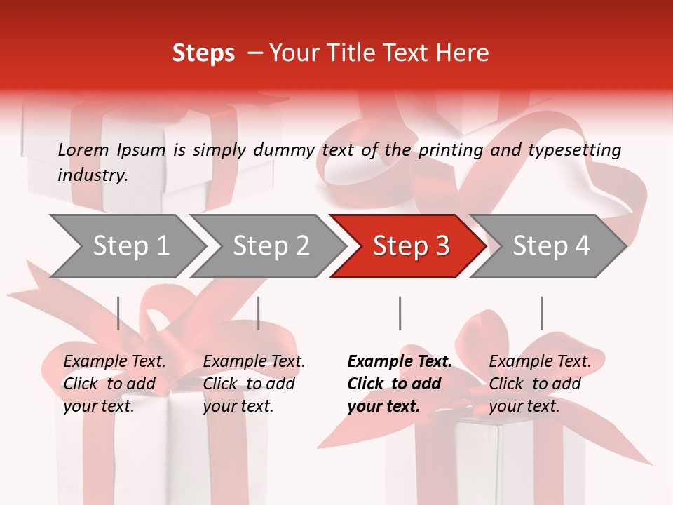 Free Vector Gift PowerPoint Template