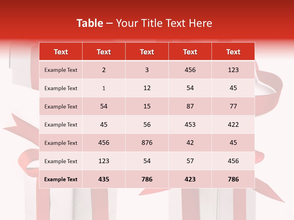 Free Vector Gift PowerPoint Template