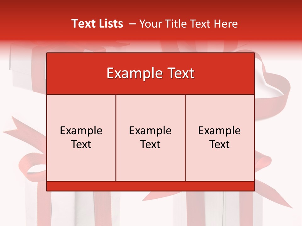 Free Vector Gift PowerPoint Template
