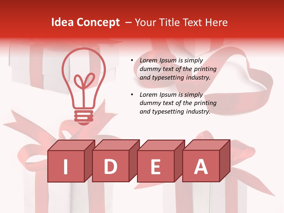 Free Vector Gift PowerPoint Template