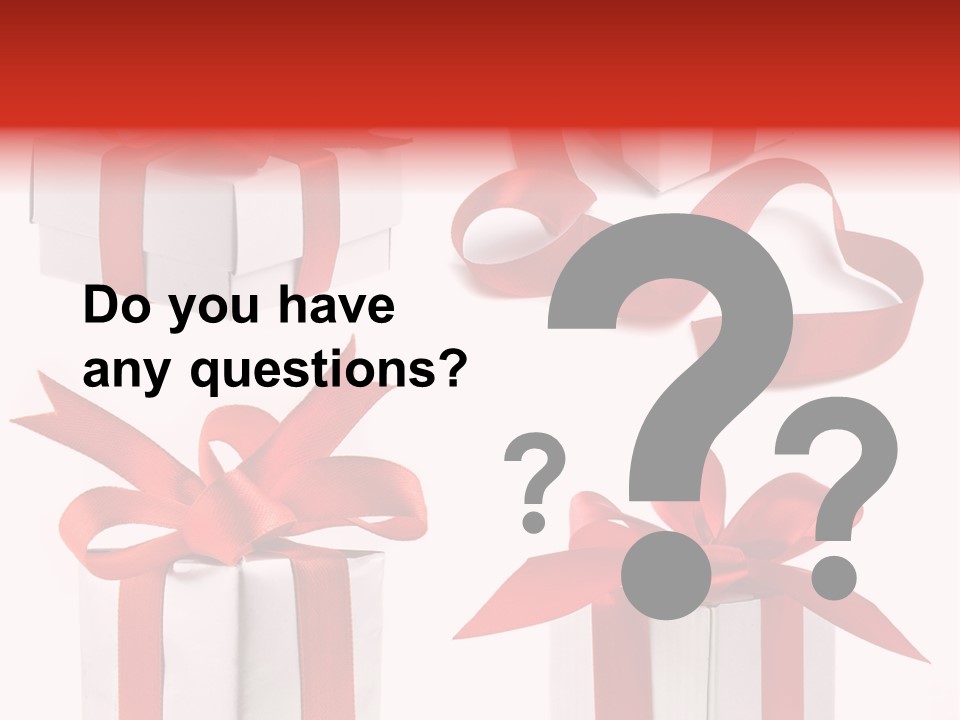 Free Vector Gift PowerPoint Template