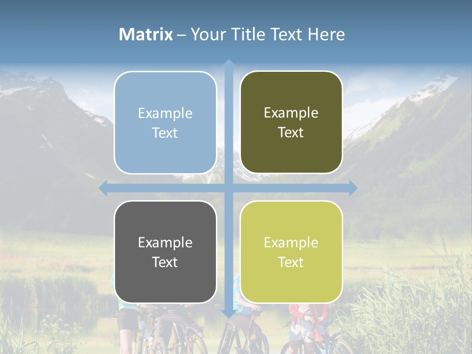 Biking In Mountains PowerPoint Template