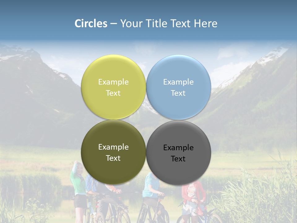 Biking In Mountains PowerPoint Template