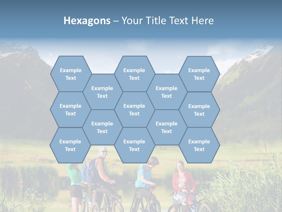 Biking In Mountains PowerPoint Template