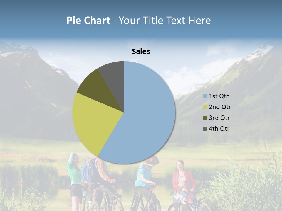 Biking In Mountains PowerPoint Template