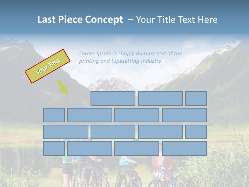Biking In Mountains PowerPoint Template