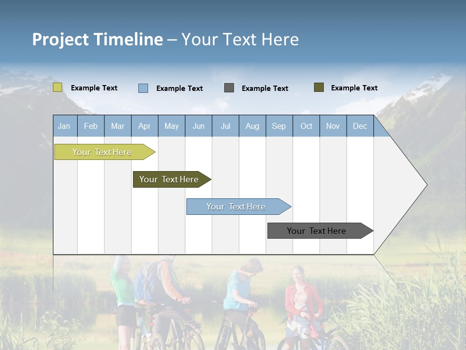 Biking In Mountains PowerPoint Template