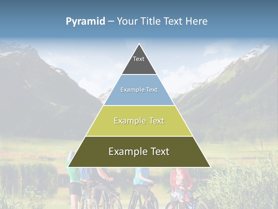 Biking In Mountains PowerPoint Template