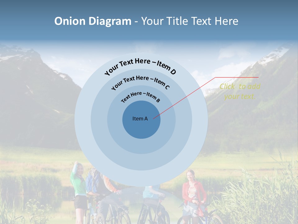 Biking In Mountains PowerPoint Template