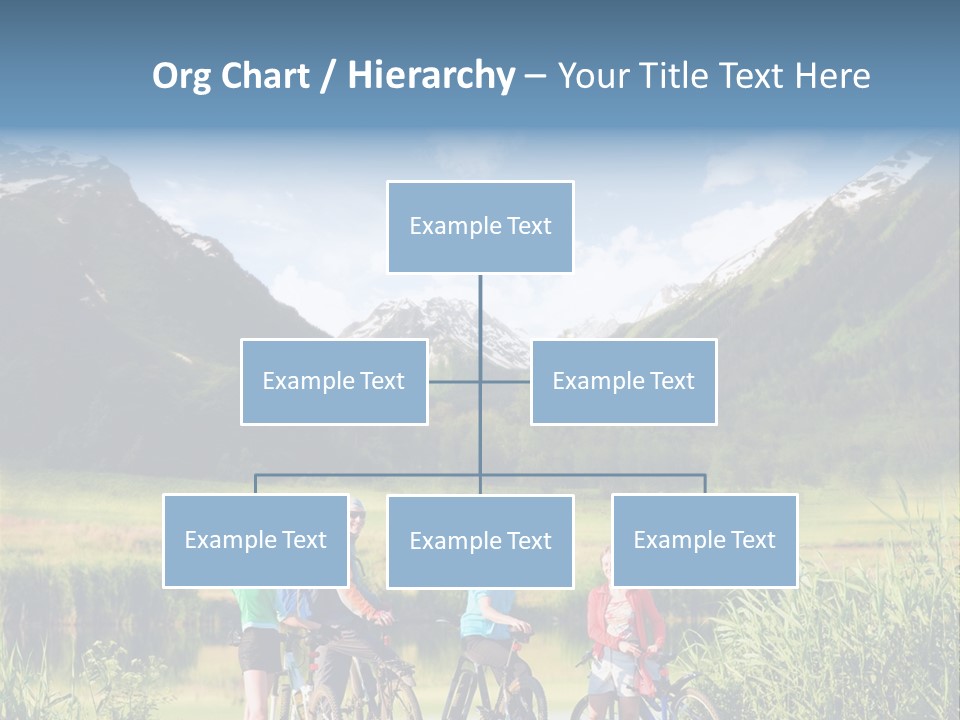 Biking In Mountains PowerPoint Template