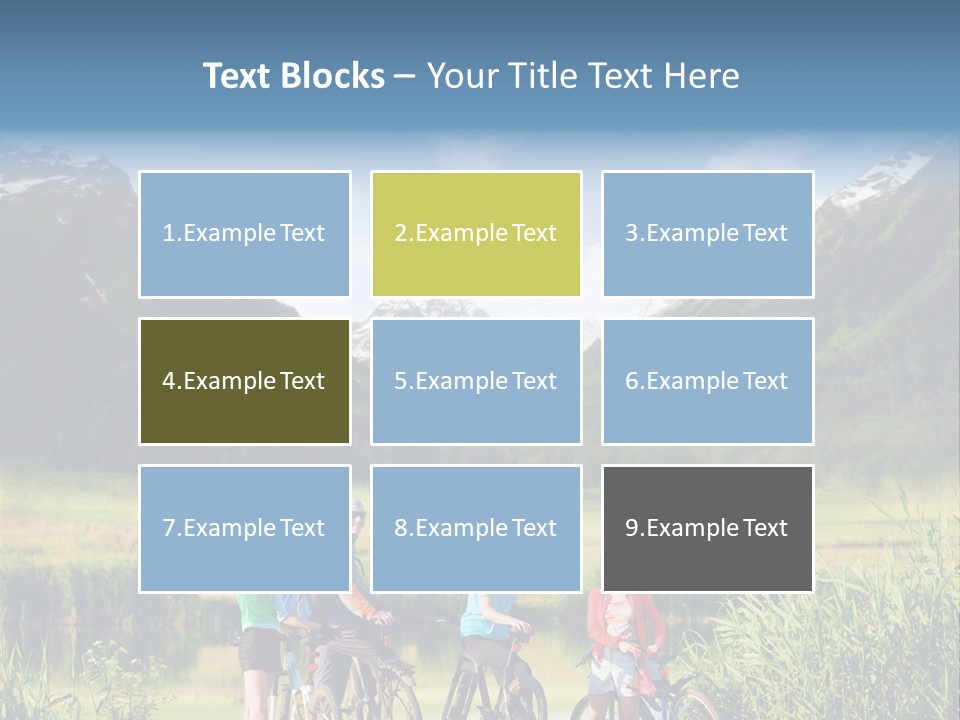 Biking In Mountains PowerPoint Template