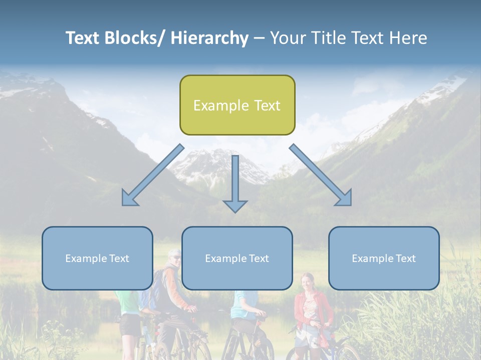 Biking In Mountains PowerPoint Template