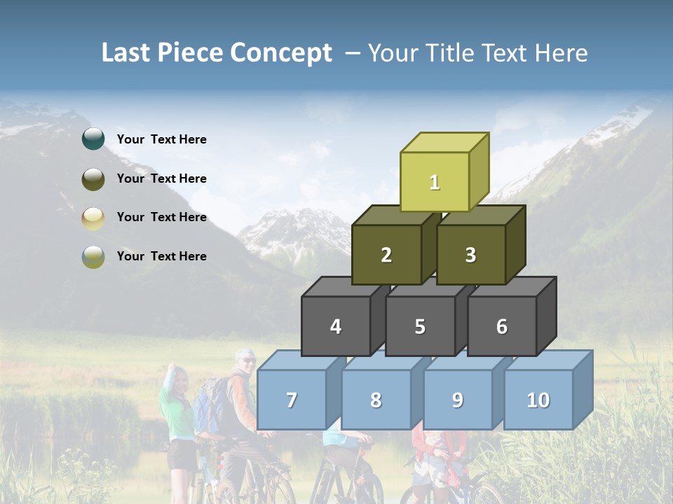 Biking In Mountains PowerPoint Template