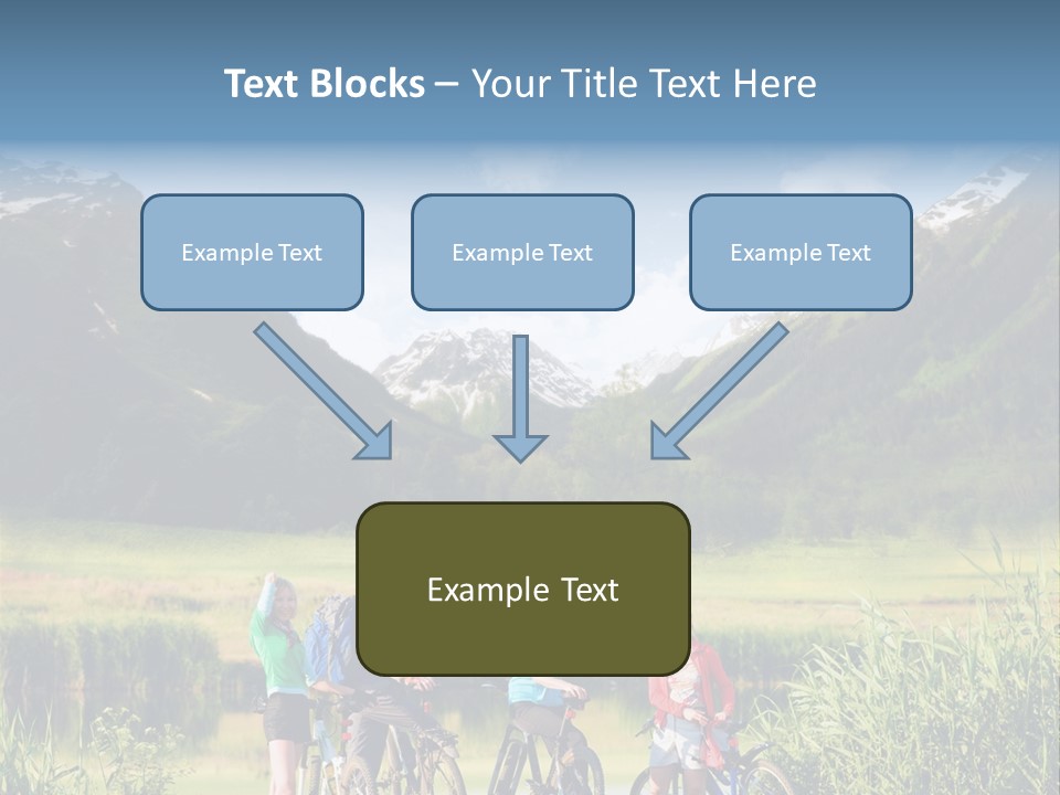 Biking In Mountains PowerPoint Template