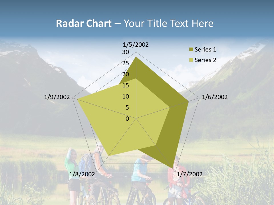 Biking In Mountains PowerPoint Template