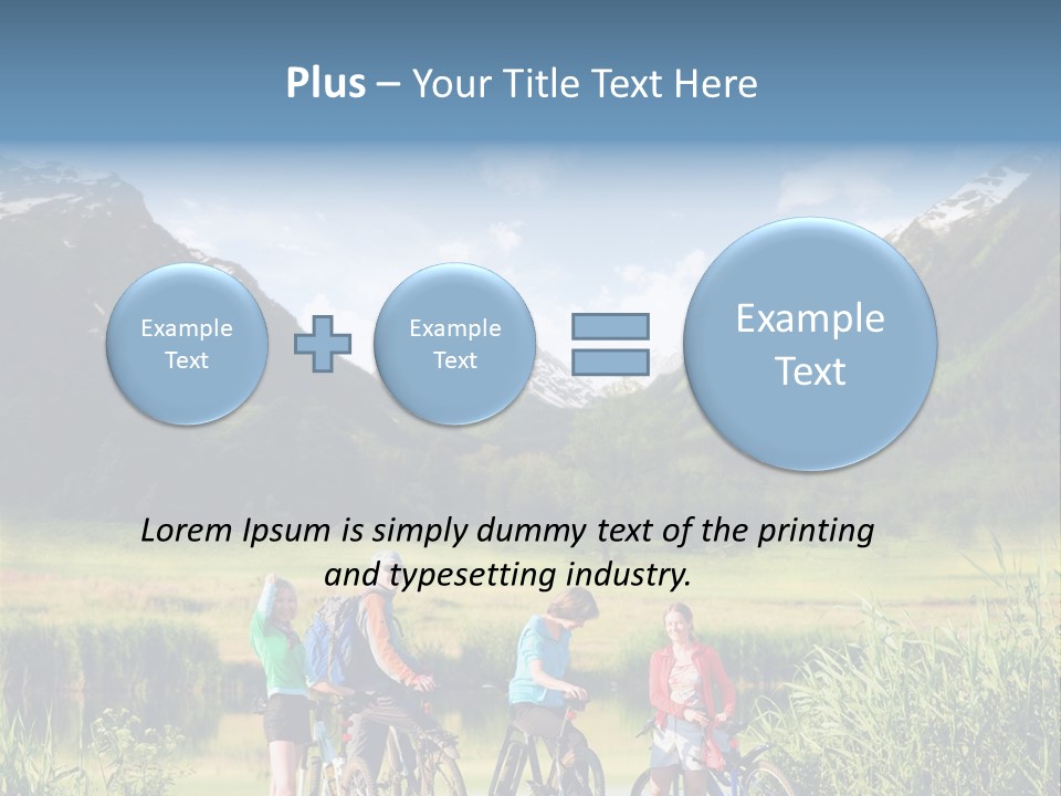 Biking In Mountains PowerPoint Template