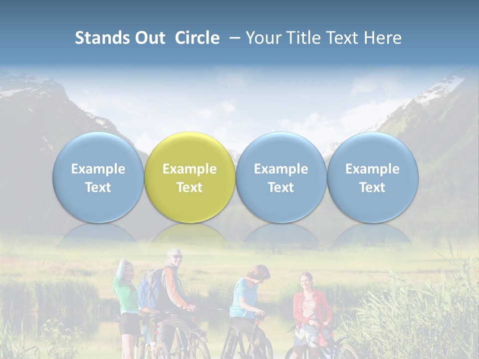 Biking In Mountains PowerPoint Template