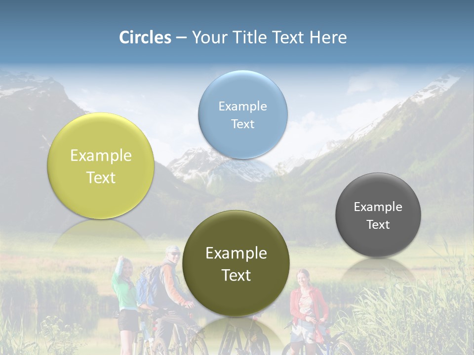 Biking In Mountains PowerPoint Template