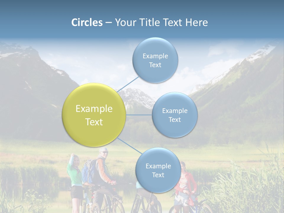 Biking In Mountains PowerPoint Template