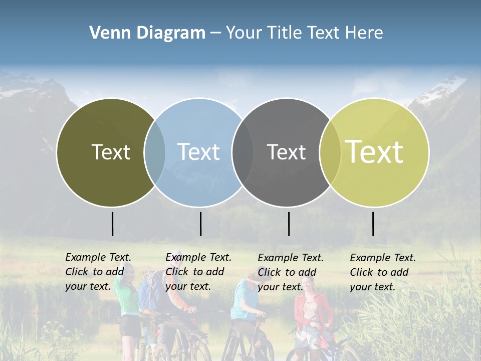 Biking In Mountains PowerPoint Template