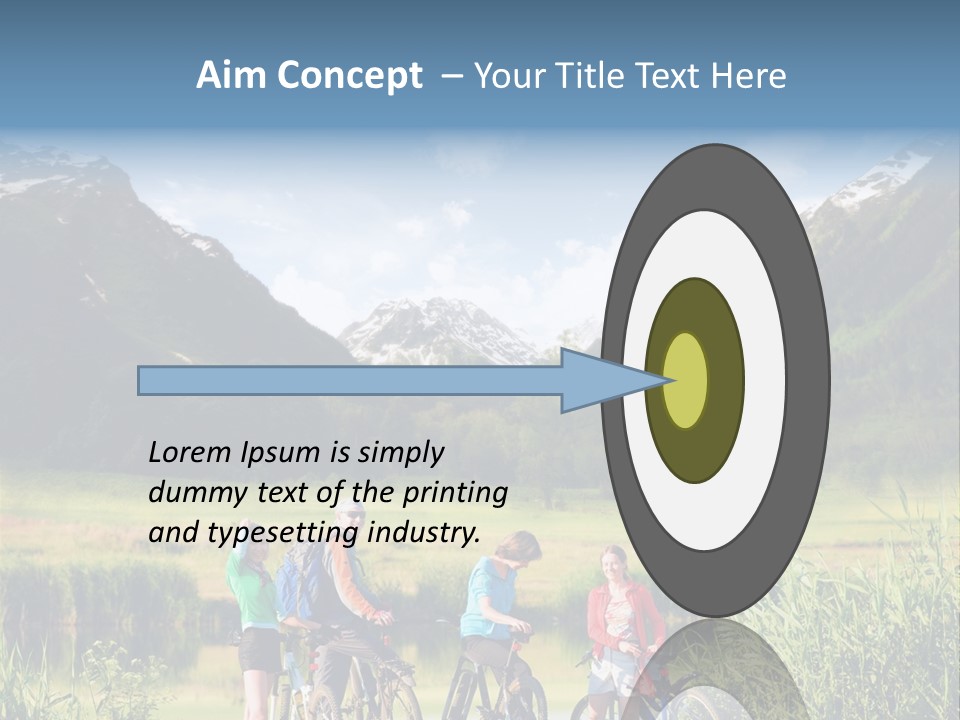 Biking In Mountains PowerPoint Template