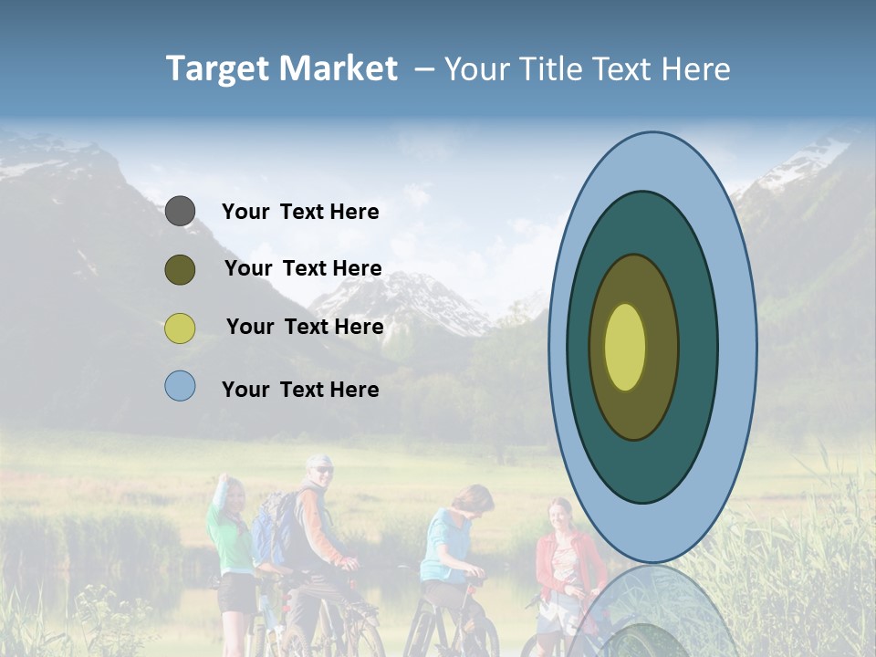 Biking In Mountains PowerPoint Template