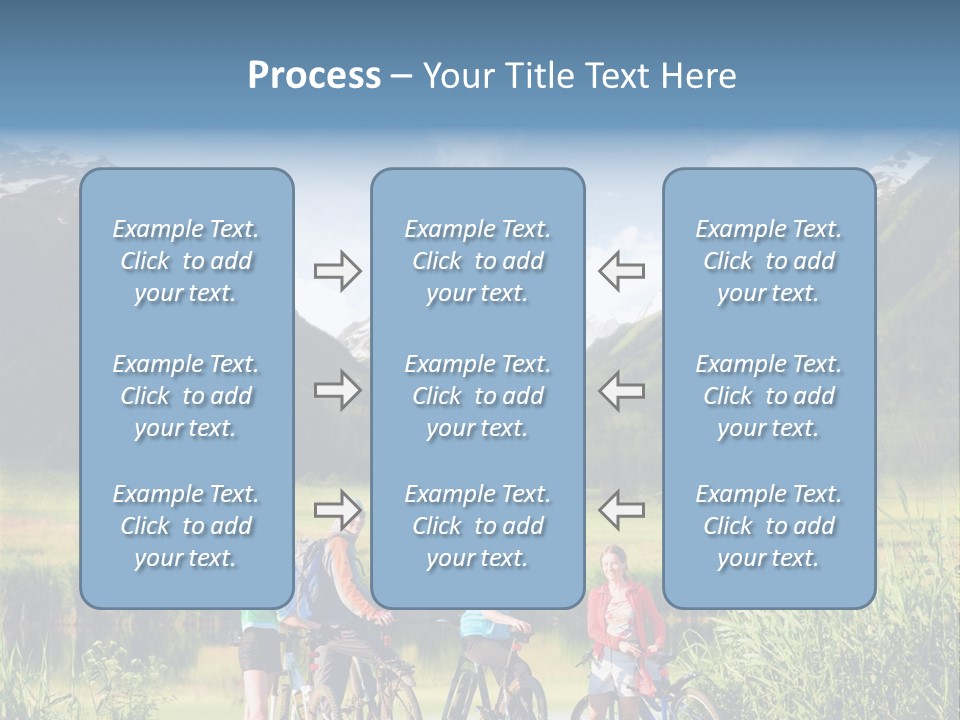 Biking In Mountains PowerPoint Template