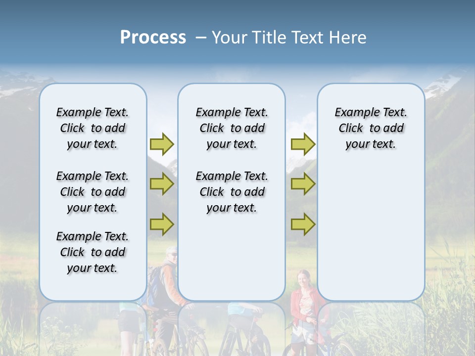 Biking In Mountains PowerPoint Template