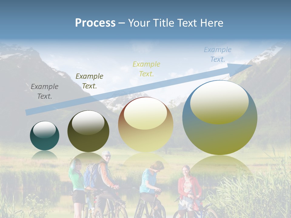 Biking In Mountains PowerPoint Template