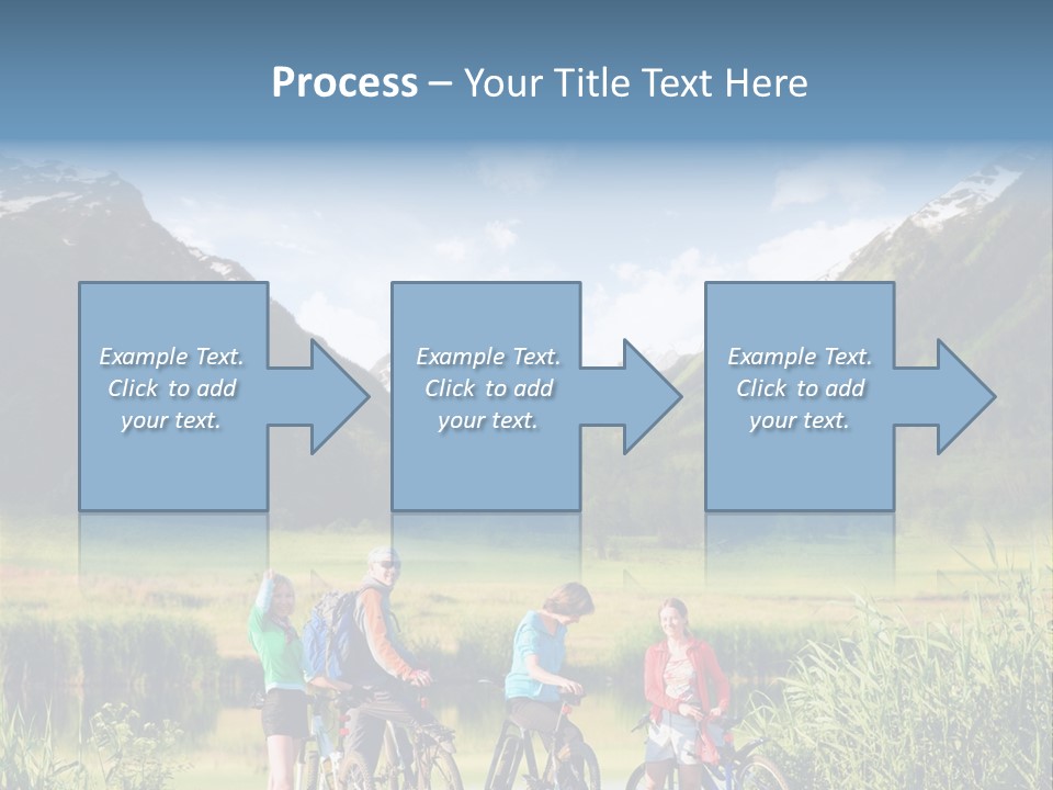 Biking In Mountains PowerPoint Template