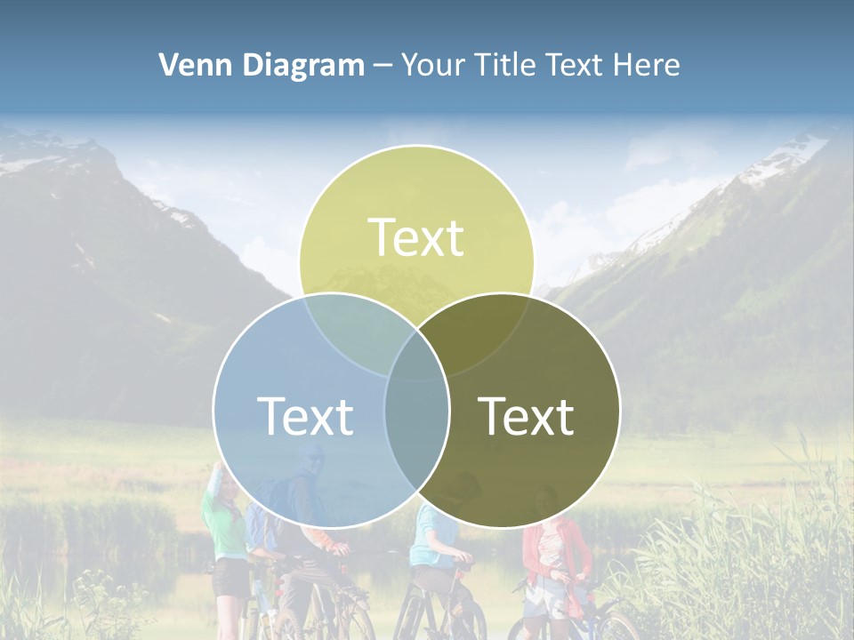 Biking In Mountains PowerPoint Template