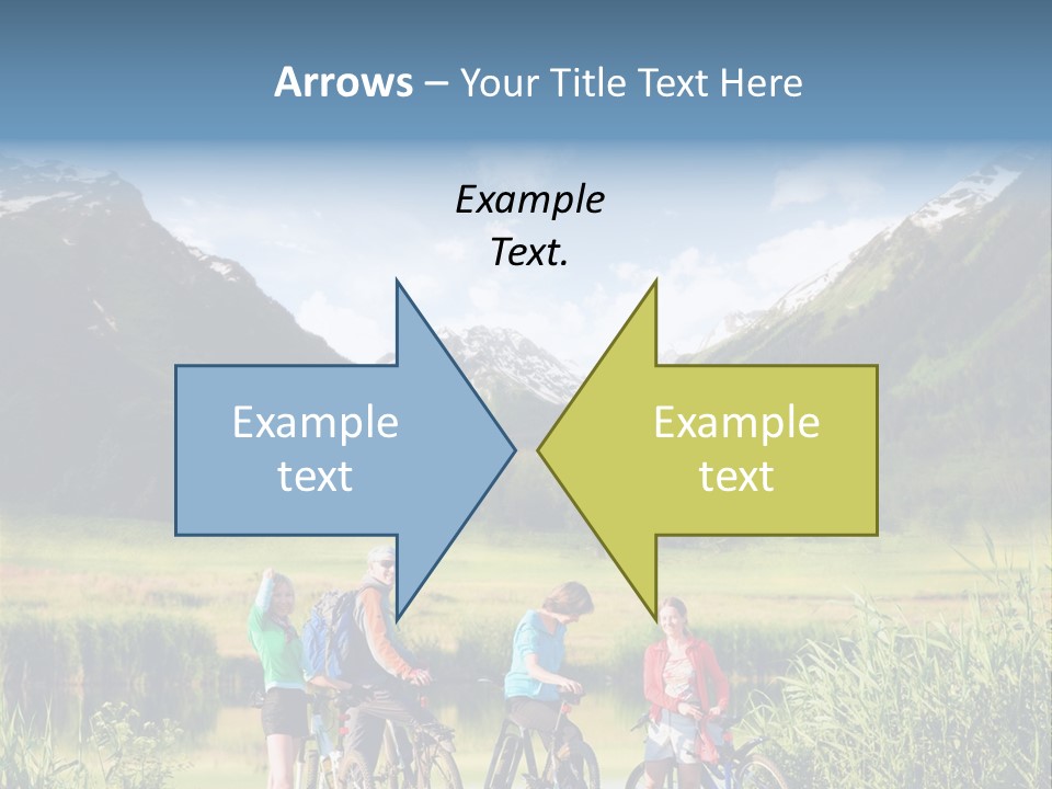 Biking In Mountains PowerPoint Template