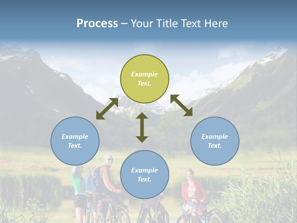 Biking In Mountains PowerPoint Template
