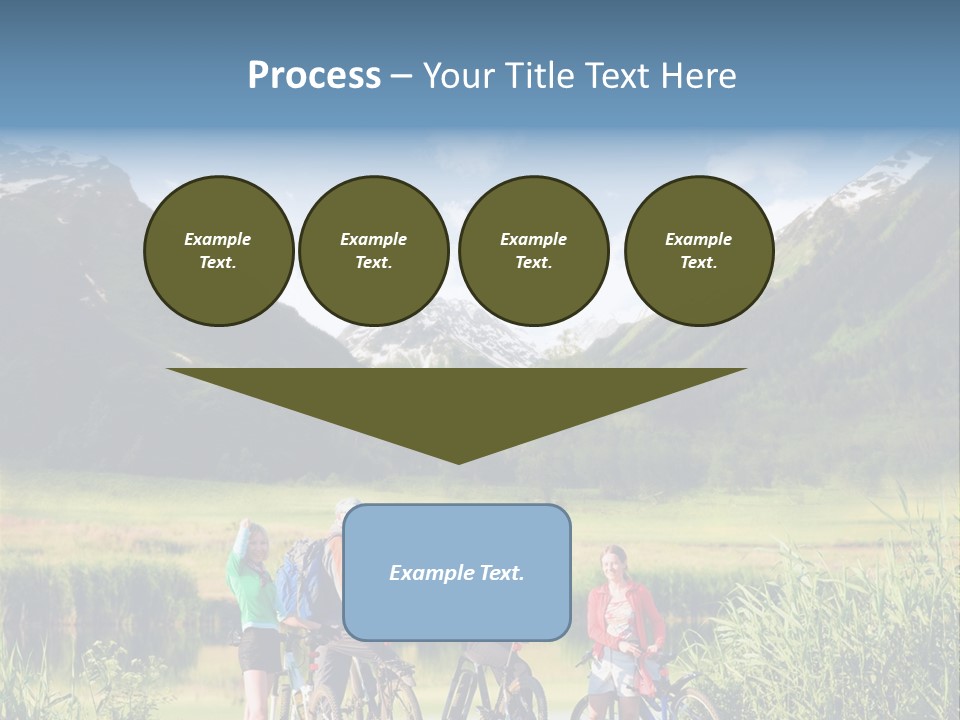 Biking In Mountains PowerPoint Template