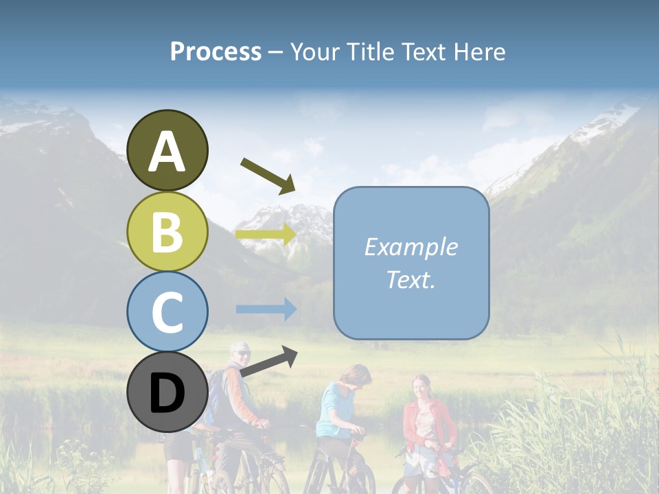 Biking In Mountains PowerPoint Template