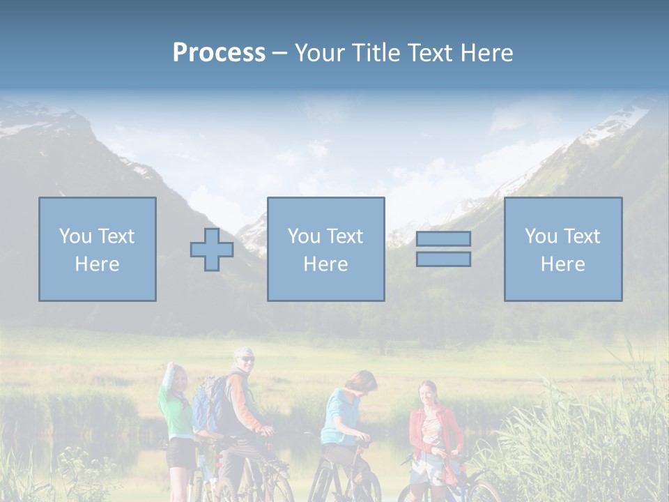 Biking In Mountains PowerPoint Template