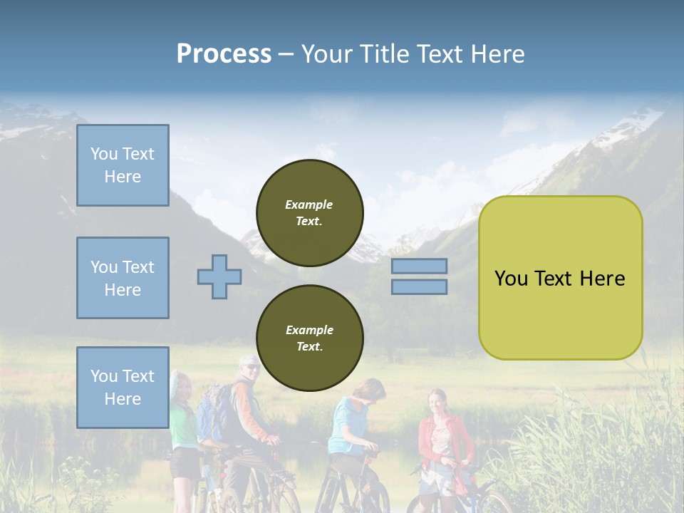 Biking In Mountains PowerPoint Template