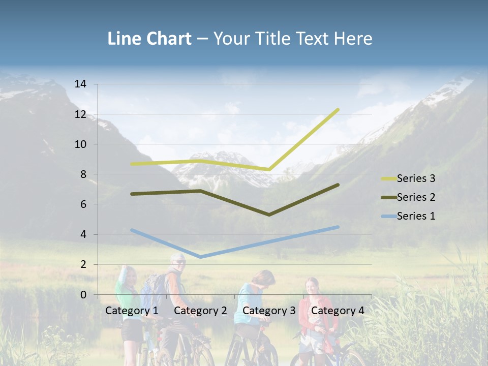Biking In Mountains PowerPoint Template