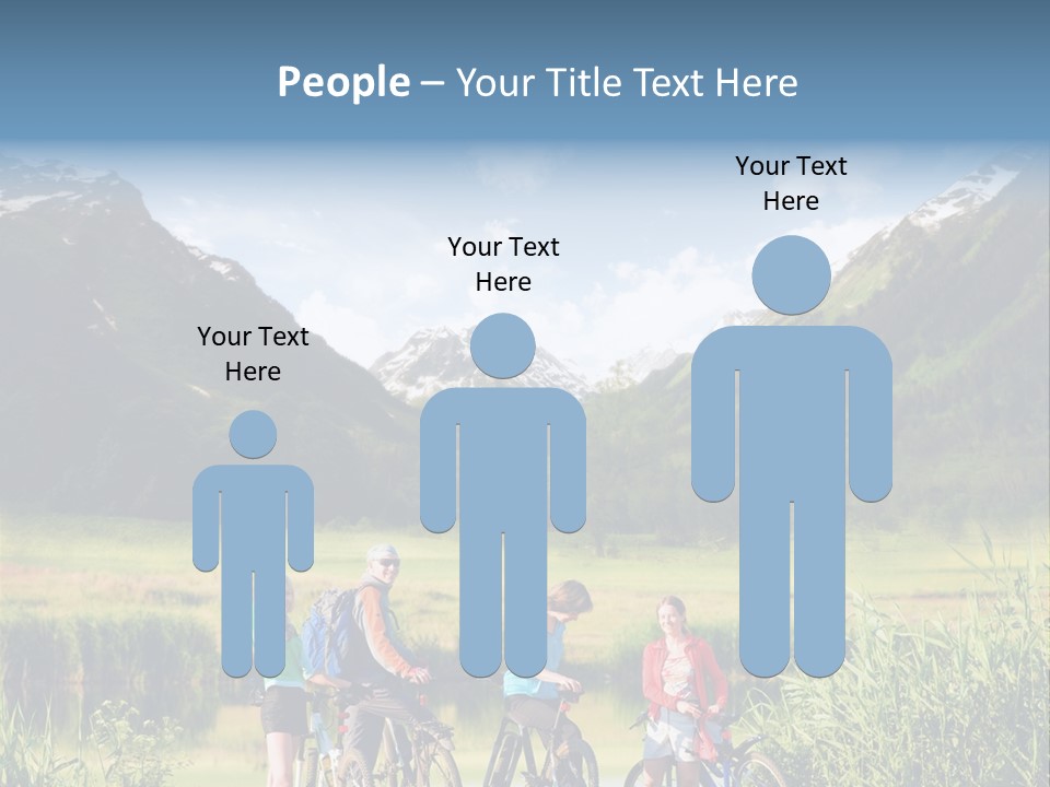 Biking In Mountains PowerPoint Template