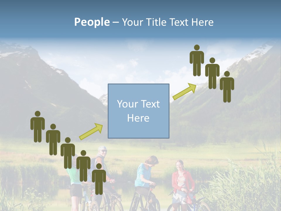 Biking In Mountains PowerPoint Template