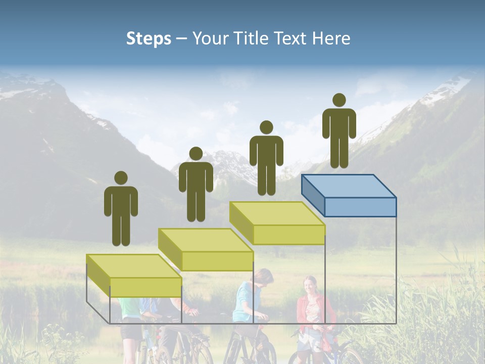 Biking In Mountains PowerPoint Template